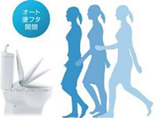 自動便ふた開閉のイメージ